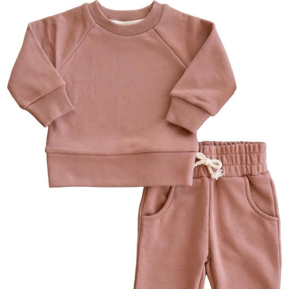 Kids Terracotta Sweatpants Set
